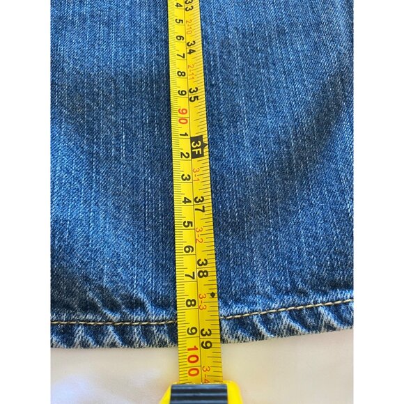 Old Navy Kids Denim Jeans Size 16 Regular Straight Fit Blue Denim 100% Cotton - Picture 6 of 15